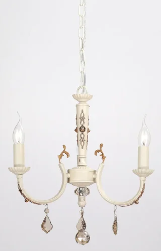 Люстра подвесная MESSINA 143.3 Ivory Lucia Tucci без плафона на 3 лампы, основание бежевое в стиле прованс классический 