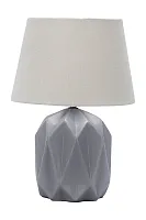 Настольная лампа Sedini OML-82714-01 Omnilux коричневая 1 лампа, основание серое керамика в стиле модерн 