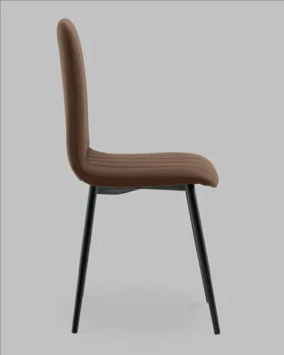 Стул Easy new велюр коричневый УТ000041669 Stool Group, коричневый/велюр, ножки/металл/чёрный, размеры - ***** фото 3