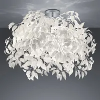 Люстра потолочная Idaho GRLSP-0199 Lussole белая на 4 лампы, основание хром в стиле модерн 