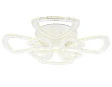 Люстра потолочная LED с пультом FA8863 Ambrella light прозрачная на 1 лампа, основание белое в стиле хай-тек современный с пультом