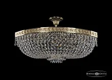 Люстра потолочная хрустальная 19273/70IV G Bohemia Ivele Crystal прозрачная на 8 ламп, основание золотое в стиле классический sp