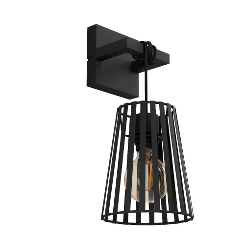 Бра Bogota 390004 Eglo серый на 1 лампу, основание серое в стиле лофт современный 