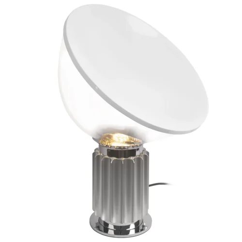 Настольная лампа Taccia 10294/S Silver LOFT IT прозрачная 1 лампа, основание серебряное хром металл в стиле   фото 3