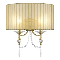 Бра PARALUME 725623 Osgona Италия золотой 2 лампы, основание золотое в стиле классический 
