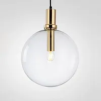 Светильник подвесной PENBALL D30 Gold 168478-26 ImperiumLoft прозрачный 1 лампа, основание золотое в стиле современный 
