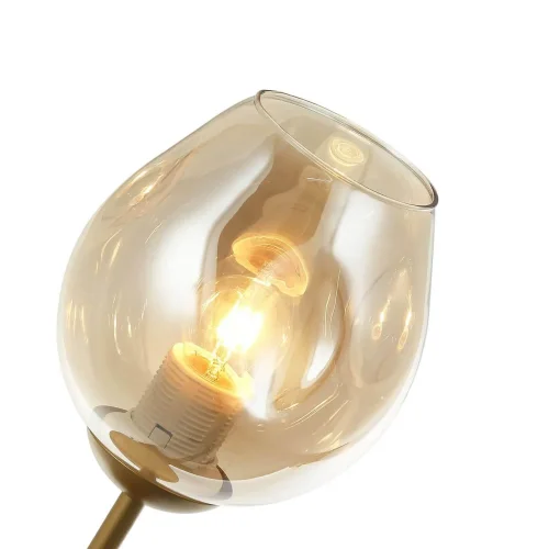 Бра Traube 2360-1W Favourite янтарный на 1 лампа, основание золотое в стиле современный  фото 2