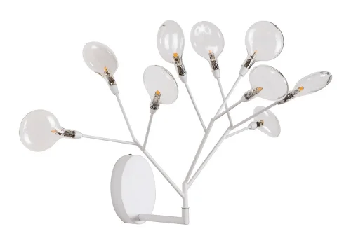 Бра EVITA AP9 WHITE/TRANSPARENT Crystal Lux прозрачный на 9 ламп, основание белое в стиле современный 