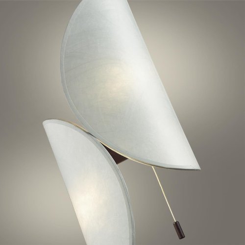 Бра с выключателем Silk 7067/2W Odeon Light белый на 2 лампы, основание белое в стиле хай-тек фото 3