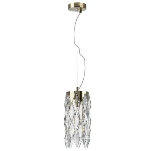 Светильник подвесной Limpio 722033 Lightstar прозрачный 3 лампы, основание хром в стиле арт-деко 