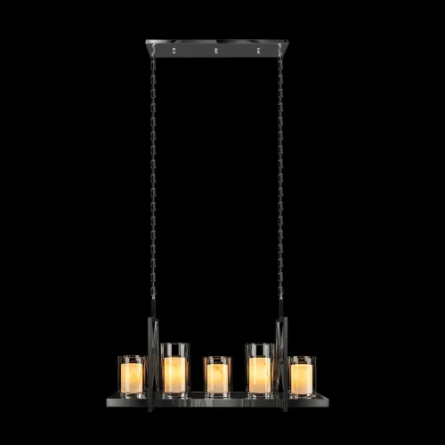 Люстра подвесная Candlebox 10436/1000R LOFT IT прозрачная на 5 ламп, основание никель в стиле современный кантри замковый фото 2