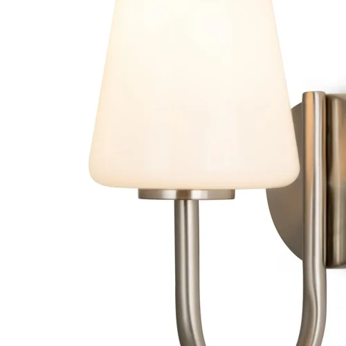 Бра Jade FR2039WL-01N Freya белый на 1 лампу, основание никель в стиле классический американский фото 5 Бра Jade FR2039WL-01N Freya белый на 1 лампу, основание никель в стиле классический американский фото 5