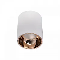 Светильник накладной LED Старк CL7440103 Citilux медь белый 1 лампа, основание белое в стиле хай-тек современный круглый