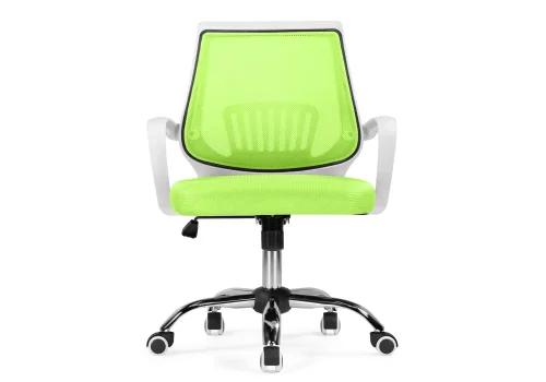 Компьютерное кресло Ergoplus green / white 15374 Woodville, зелёный/ткань, ножки/металл/хром, размеры - *940***610* фото 2