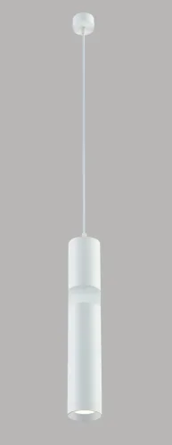 Светильник подвесной LED CLT 038C360 WH Crystal Lux белый на 1 лампу, основание белое в стиле современный трубочки фото 3