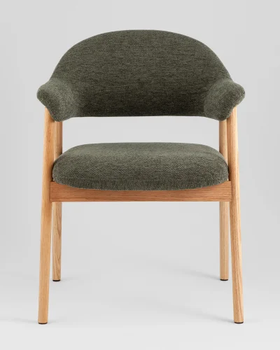 Стул обеденный Tavu с деревянными ножками, зеленый УТ000041726 Stool Group, /, ножки//, размеры - ***** фото 9