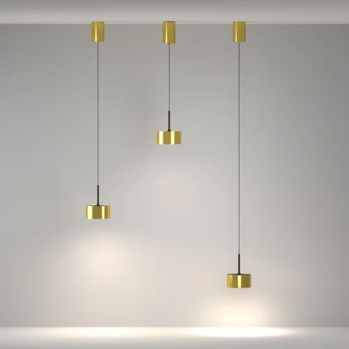 Светильник подвесной LED Glare P102PL-12W4K-BS Maytoni латунь на 1 лампу, основание латунь в стиле современный хай-тек фото 5
