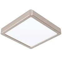 Светильник накладной LED Fueva-Z 900115 Eglo белый на 1 лампу, основание матовое хром в стиле современный квадратный