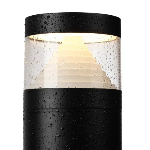 Парковый светильник LED Hulk 7140/20GL Odeon Light уличный IP65 чёрный на 1 лампу, плафон чёрный белый в стиле современный хай-тек LED фото 6