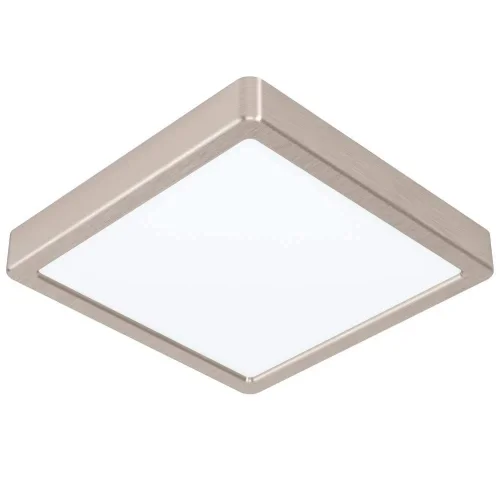 Светильник накладной LED Fueva-Z 900115 Eglo белый на 1 лампу, основание матовое хром в стиле современный квадратный