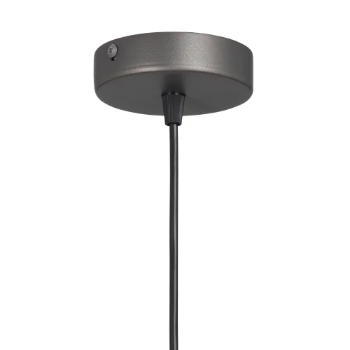 Светильник подвесной V2925-2/1S Vitaluce чёрный серый 1 лампа, основание серое в стиле арт-деко  фото 2