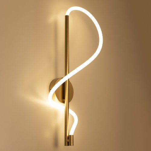 Бра LED Eva CL210312 Citilux белый на 1 лампа, основание матовое золото в стиле современный  фото 7