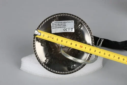 Люстра подвесная Catanzaro OML-30813-08 Omnilux бежевая на 8 ламп, основание бронзовое в стиле классический фото 5