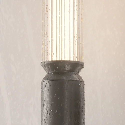 Парковый светильник LED Lit O593FL-L12GF3K Maytoni уличный IP65 графит на 1 лампу, плафон белый в стиле современный хай-тек LED фото 14