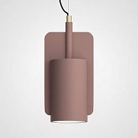Подвесной бетонный светильник SKOVL B терракот 186771-26 ImperiumLoft розовый 1 лампа, основание розовое в стиле современный 