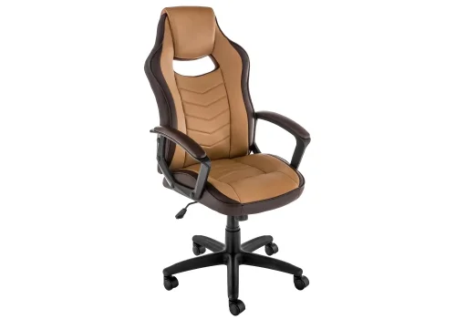 Компьютерное кресло Gamer коричневое 11378 Woodville, коричневый/искусственная кожа, ножки/пластик/чёрный, размеры - *1170***620*700