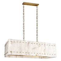Люстра подвесная Севила / Sevilla 10529/1000R LOFT IT бежевая на 10 ламп, основание латунь в стиле современный 