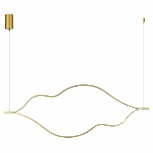 Светильник подвесной LED Cortile SL6106.203.45 ST-Luce золотой 1 лампа, основание золотое в стиле хай-тек  фото 2