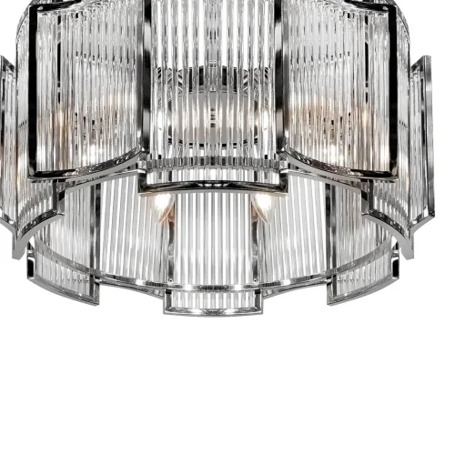 Люстра подвесная Tribeca MD0276-6C iLamp прозрачная на 6 ламп, основание никель в стиле американский современный  фото 2