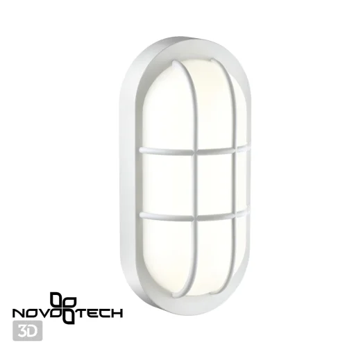 Настенно-потолочный светильник LED Opal 358916 Novotech уличный IP65 белый 1 лампа, плафон белый в стиле минимализм современный LED фото 6