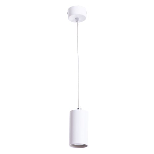 Светильник подвесной Canopus A1516SP-1WH Arte Lamp белый 1 лампа, основание белое в стиле модерн трубочки