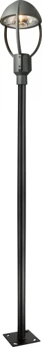 Парковый светильник 31103 Globo уличный IP44 чёрный 1 лампа, плафон чёрный прозрачный в стиле классический E27