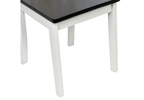 Деревянный стул Lira butter white 1586 Woodville, чёрный/, ножки/дерево/белый, размеры - ****430*530 фото 8
