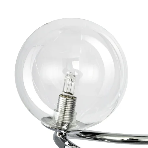 Светильник подвесной Vansa CL206061 Citilux прозрачный 6 ламп, основание хром в стиле современный каскад молекула шар фото 7