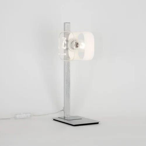 Настольная лампа Вирта CL139810 Citilux прозрачная 1 лампа, основание матовое хром металл в стиле современный  фото 6