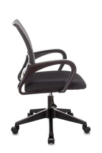 Кресло оператора Topchairs ST-Basic  темно-серый TW-04 сиденье черный TW-11 сетка/ткань крестовина п УТ000035163 Stool Group, серый/ткань, ножки/пластик/чёрный, размеры - ****580*605 фото 2