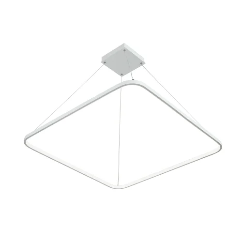 Светильник подвесной LED V4661-0/1S Vitaluce без плафона 1 лампа, основание белое в стиле хай-тек квадраты фото 3