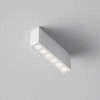 Светильник накладной LED Points C066CL-12W3-6K-W Maytoni белый на 1 лампу, основание белое в стиле современный хай-тек прямоугольник
