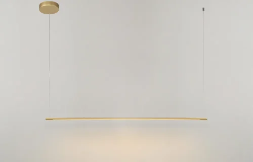 Светильник подвесной LED CLT 035C L1200 GO Crystal Lux золотой 1 лампа, основание золотое в стиле современный 