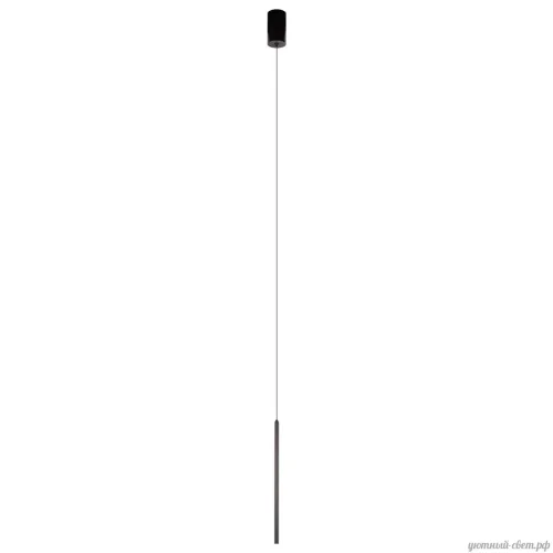 Светильник подвесной LED Metropolis 10333/500 Black LOFT IT чёрный на 1 лампу, основание чёрное в стиле современный хай-тек трубочки