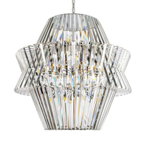 Люстра подвесная Милагро / Milagro 10578/850 LOFT IT прозрачная на 20 ламп, основание никель в стиле современный фото 5 Люстра подвесная Милагро / Milagro 10578/850 LOFT IT прозрачная на 20 ламп, основание никель в стиле современный фото 5