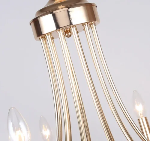 Люстра подвесная Plini 2591-12P F-promo без плафона на 12 ламп, основание золотое в стиле замковый  фото 4