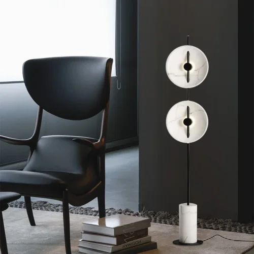 Торшер DELANO FL 151290-26 ImperiumLoft белый на 2 лампы, основание белое в стиле лофт современный фото 7