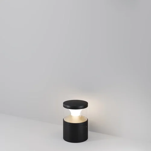 Парковый светильник LED Pyro O496FL-L21B3K Maytoni уличный IP65 чёрный на 1 лампу, плафон чёрный в стиле современный хай-тек LED фото 4