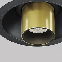Светильник точечный LED Focus T C140RS-L200-7W4K-BBS Maytoni латунь на 1 лампу, основание латунь чёрное в стиле современный хай-тек трубочки