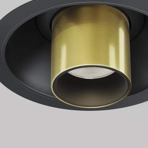 Светильник точечный LED Focus T C140RS-L200-7W4K-BBS Maytoni латунь на 1 лампу, основание латунь чёрное в стиле современный хай-тек трубочки